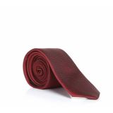 Bordo Slim Fit Düz Renk Dokuma Kravat / DDK-19 DDK-19-GF