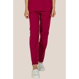 Bordo Terrycotton Medikal Doktor Hemşire Pantolon - 40