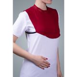 Bordo Tesettür Boyunluk Viskon Kumaş Yaka Dantelli 1004_16