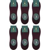 Bordo Ultra Lüks Görünmez 6'lı Bambu Erkek Çorap CRP375 - 41 - 44