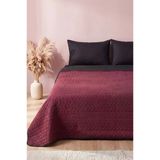 Bordo Ultrasonik Çift Taraflı Çift Kişilik Kapitone Pike & Yatak Örtüsü 180X240 Cm