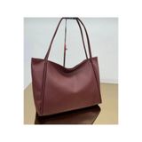 Bordo Zoe Model Geniş Hacimli Omuz Çantası