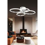 bordolux Pl 02 4 Model Krom 3 Renkli Salon Ve Oturma Odası Için Ideal Alüminyum Avize, 60x10