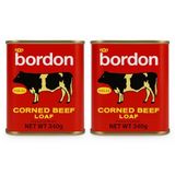 BORDON CORNED BEEF LOAF 340 GR X2 ADET