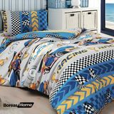 Boreas Home Blue Racer Sarı Lacivert Tek Kişilik Nevresim Seti - Renkli - 160 x 240 cm
