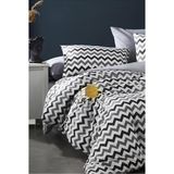 Boreas Home Çarşafı Lastikli Tek Kişilik Nevresim Takımı L Premium Zebra - 160 x 220 cm - Beyaz - Siyah