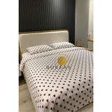 Boreas Home Kalpli Lastikli Tek Kişilik Nevresim Takımı - Bordo - 200 x 220 cm