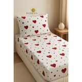 Boreas Home Mini Kalpli Ranforce Tek Kişilik Lastikli Çarşaf ve Yastık Kılıfı SETI(100X200) - Beyaz - 100 x 200