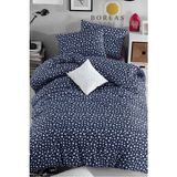 Boreas Home Star Premium Lastikli Tek Kişilik Nevresim Takımı - 160 x 220 cm - Lacivert
