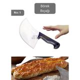 Börek Bıçağı Paslanmaz Çelik Pizza Bıçağı Börek Kesici No: 1 22 cm