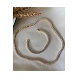 BORENO 4mm Gold Renk Su Yolu Dolgun Çelik Set