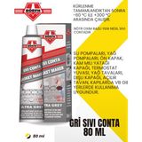 Börfh Gri Sıvı Conta 80 ml -60 °c ile +300 °c Arasında Çalışır.