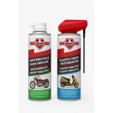 Börfh Motoziklet Zincir Yağı 300 Ml Ve Plastik Yenileyici Sprey 300 Ml Kobra Başlıklı