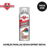 Börfh Ral 9005 Akrilik Parlak Siyah Sprey Boya