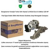 BorgWarner 54389880026 Turbo Fiat 1.6 Mjet 120 Hp Egea Doblo 500X Alfa Romeo Giulietta Jeep Compass Renegade