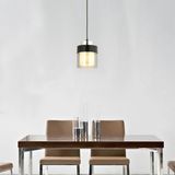 Boris Tekli Siyah-Krom Modern Sarkıt Mutfak Salon Sarkıt Avize