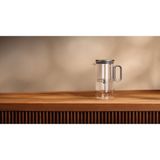 Bork HK513 Isıya Dayanıklı Cam Çaydanlık, 1200 Ml, Mıknatıslı Kapak - Gri