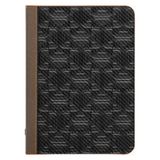 Bork HQ509 Karbon Fiber ve Deri El Yapımı Defter Kılıfı - Siyah