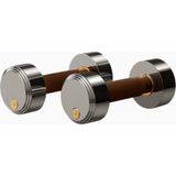 Bork HS834 Lüks Tasarım Ahşap Deri Dambıl Seti 4 kg - 2 x 4 kg