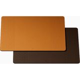 Bork Place Mats HP540 Br|yl Iki Yönlü Gerçek Deri El Yapımı Italyan Seti - Portakal