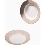 Bork Soup Plates HV602 Bone China Ikili Çorba Tabağı Seti - 2 Adet