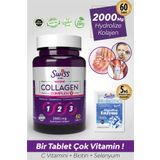 Bork Swiss Natural Hidrolize Kolajen Tablet 60'lı – Cilt, Saç, Tırnak & Eklem Takviyesi Biotin Selenyum