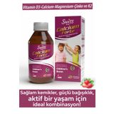 Bork Swiss Natural Kalsiyum Çinko D3K2 Magnezyum Demir İçeren Kemik Geişimi İçin Çocuk Şurubu 150 Ml.