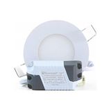 Borled BL-S1-2001 3000k Yuvarlak Alüminyum Kasa 3W Günışığı Slim Led Panel