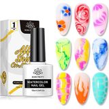 Born Pretty 10 ml Şeffaf Renk Watercolor (Suluboya) Efekt Tırnak Jeli (56002)