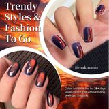 Born Pretty 10ML Hema Tpo Free Blazing Sky Red Colored Cat Magnetic Gel Ultra Shine Soak Off Uv Gel MY393 (62924)