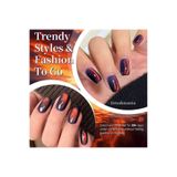 Born Pretty 10ml Hema Tpo Free Blazing Sky Red Colored Cat Magnetic Gel Ultra Shine Soak Off UV Gel