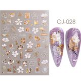 Born Pretty 3d Kabartmalı Cj028 Tırnak Stıcker