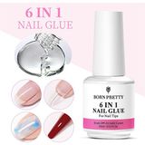 Born Pretty 6 in 1 Çok Amaçlı Tırnak Yapıştırıcısı 15 ml UV Işığı ile Kullanıma Uygun