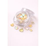 Born Pretty Aurora Yellow Mix Boy Kalp Tırnak Taşı – Kavanozlu - Çok Renkli