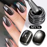 Born Pretty Black Water Light Cat Magnetic Gel/gümüş Yansımalı Siyah Kedi Gözü Kalıcı OJE-10ML - my76