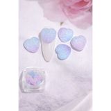 Born Pretty Candy Glow 3D Sugar Heart Nail Charm – Aurora Pastel No:03 - Çok Renkli