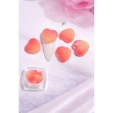 Born Pretty Candy Glow 3D Sugar Heart Nail Charm – Peach Coral No:08 - Çok Renkli