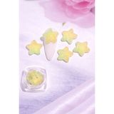 Born Pretty Candy Glow 3D Sugar Star Nail Charm – Lemon Mint No:12 - Çok Renkli