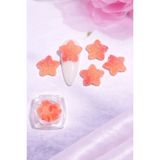 Born Pretty Candy Glow 3D Sugar Star Nail Charm – Peach Coral No:11 - Çok Renkli