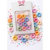 Born Pretty Colorful Donut 3D Nail Charm Set – Sprinkle Pastel Mix - Çok Renkli