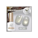 Born Pretty Gold Cat Magnetic Gel/Altın Yansımalı Kedi Gözü Kalıcı Oje(GC01)-10ml