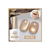 Born Pretty Gold Cat Magnetic Gel/Altın Yansımalı Kedi Gözü Kalıcı Oje(GC02)-10ml
