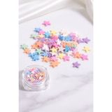 Born Pretty Kawaii Pastel Yıldız Nail Charm 3D Tırnak Süsü Karışık Renk No:01 - Çok Renkli