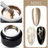 Born Pretty Metalik Painting Jel 5 ml Renkli MD01 Akrilik ve Doğal Tırnaklar için Özel Uygulama