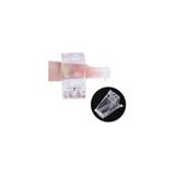 Born Pretty Poly Jel Tips Klipsi (Mandalı) 5 Adet - Beyaz