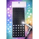 Born Pretty Pro Art Airbrush Nail Stencil Series No:03 - Çok Renkli