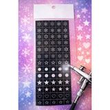 Born Pretty Pro Art Airbrush Nail Stencil Series No:05 - Çok Renkli