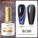 Born Pretty Pro Laser Raınbow Cat Magnetıc Gel 7ml (Kedi Gözü Mayetik Kalıcı Oje