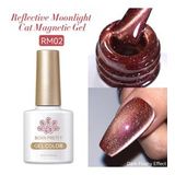 BORN PRETTY RM02 10ml Reflective Moonlight Cat Magnetic Kalıcı oje (57983)