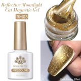 BORN PRETTY RM03 10ml Reflective Moonlight Cat Magnetic Kalıcı oje (57983)